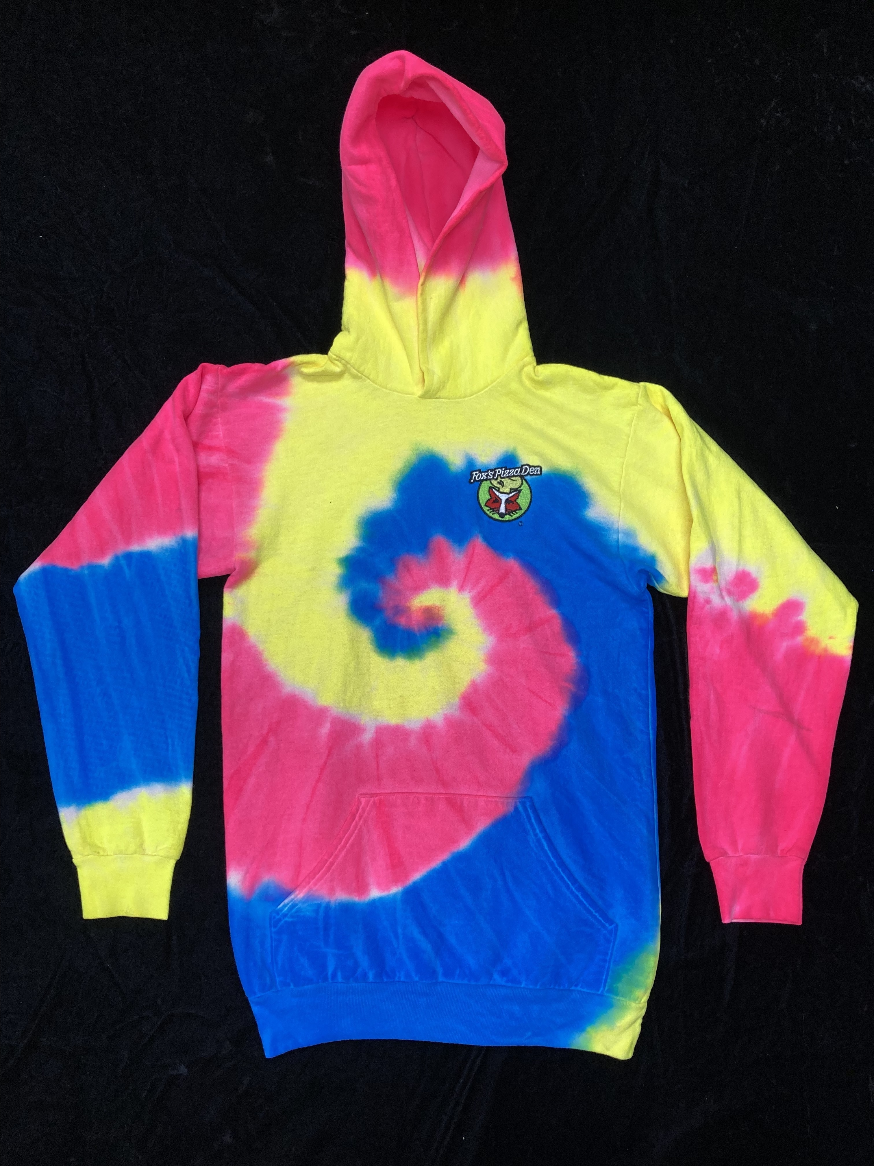 SALE Fox's Logo - YOUTH LARGE Tie Dye Hoodie