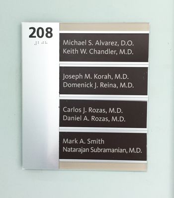 ADA Sign with Name Plates