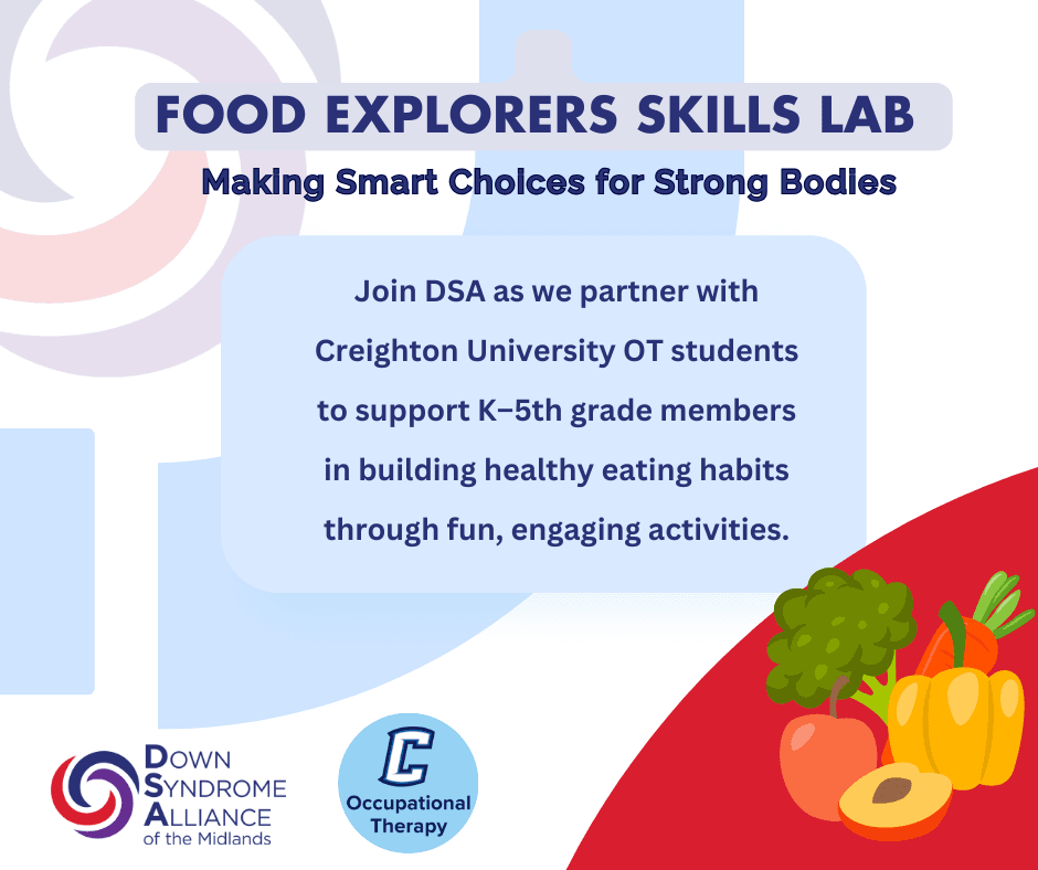 We’re excited to partner with Creighton University’s OT Department to offer a Skills Lab that promotes healthy eating habits in a fun and supportive environment.