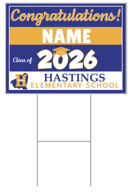 2. Hastings Yard Sign - Name Only