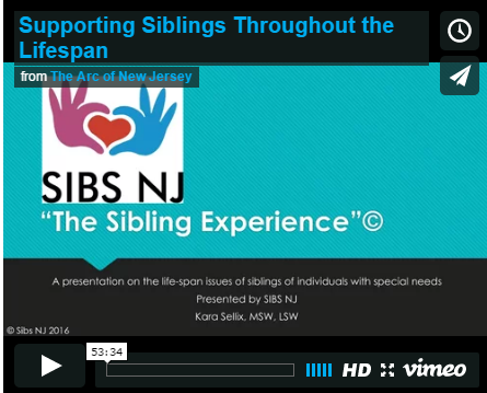 Supporting Siblings Throughout the Lifespan