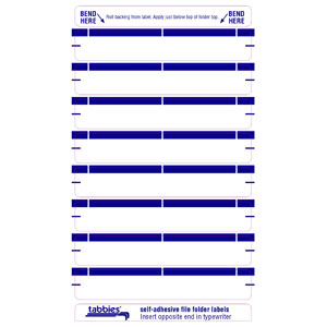 59437 - Dark Blue Color Bar Name Labels