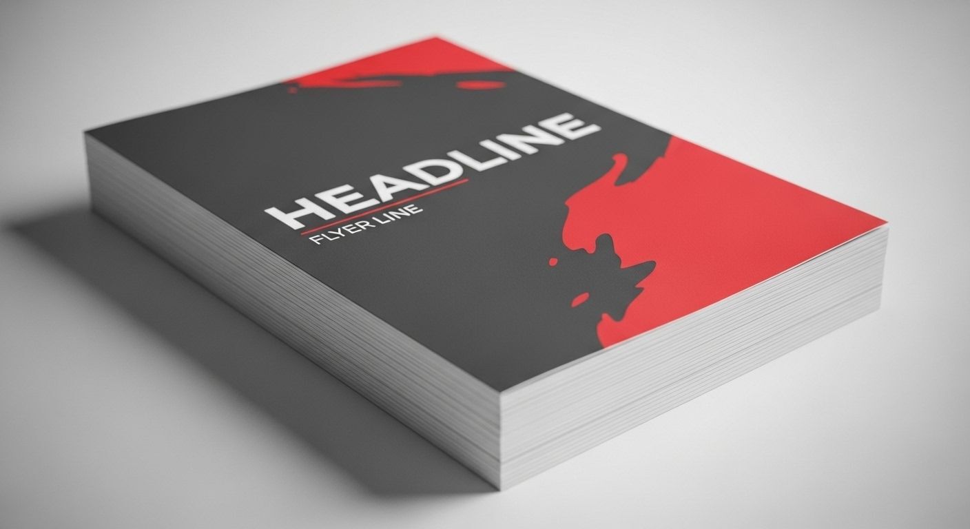 High-resolution flyer printing showcasing sharp text and premium paper in Bellevue and Seattle.
