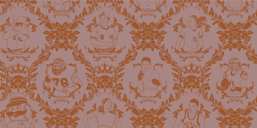 Athletes Damask