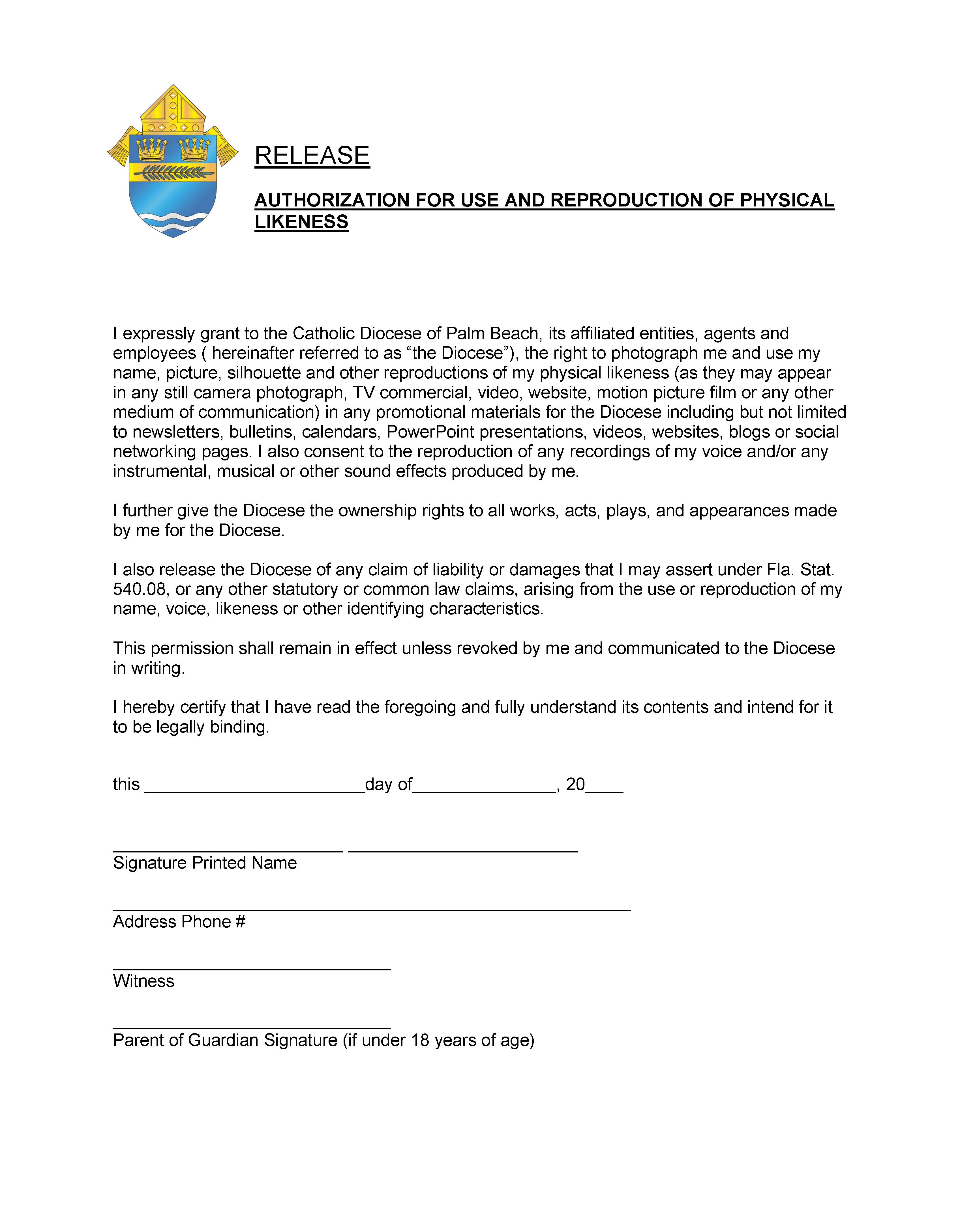 Photo Release Form