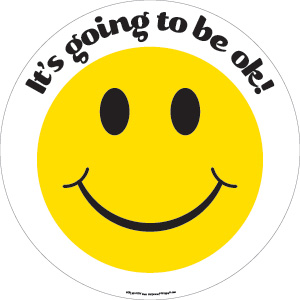 Window Cling - It's Going To Be OK-01