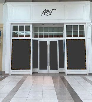 Foam letters for temporary store in mall