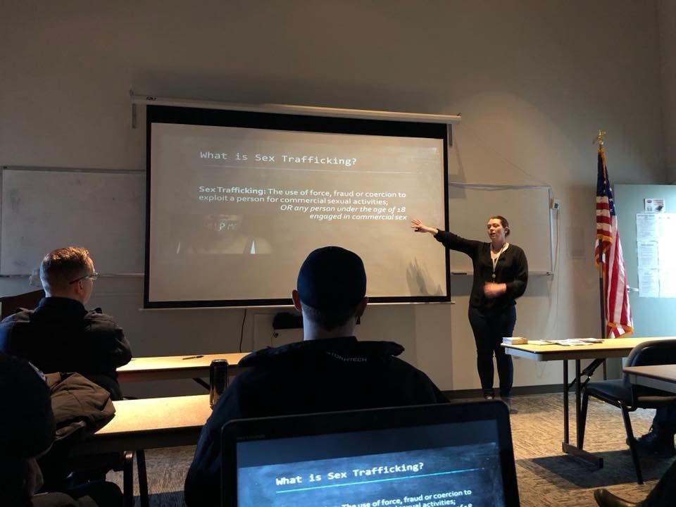 Educating first responders to recognize a trafficking situation