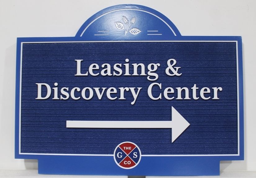 KA20565 - Carved Sign for a Leasing and Discovery Center