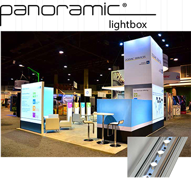 fabric graphic lightbox LED lights
