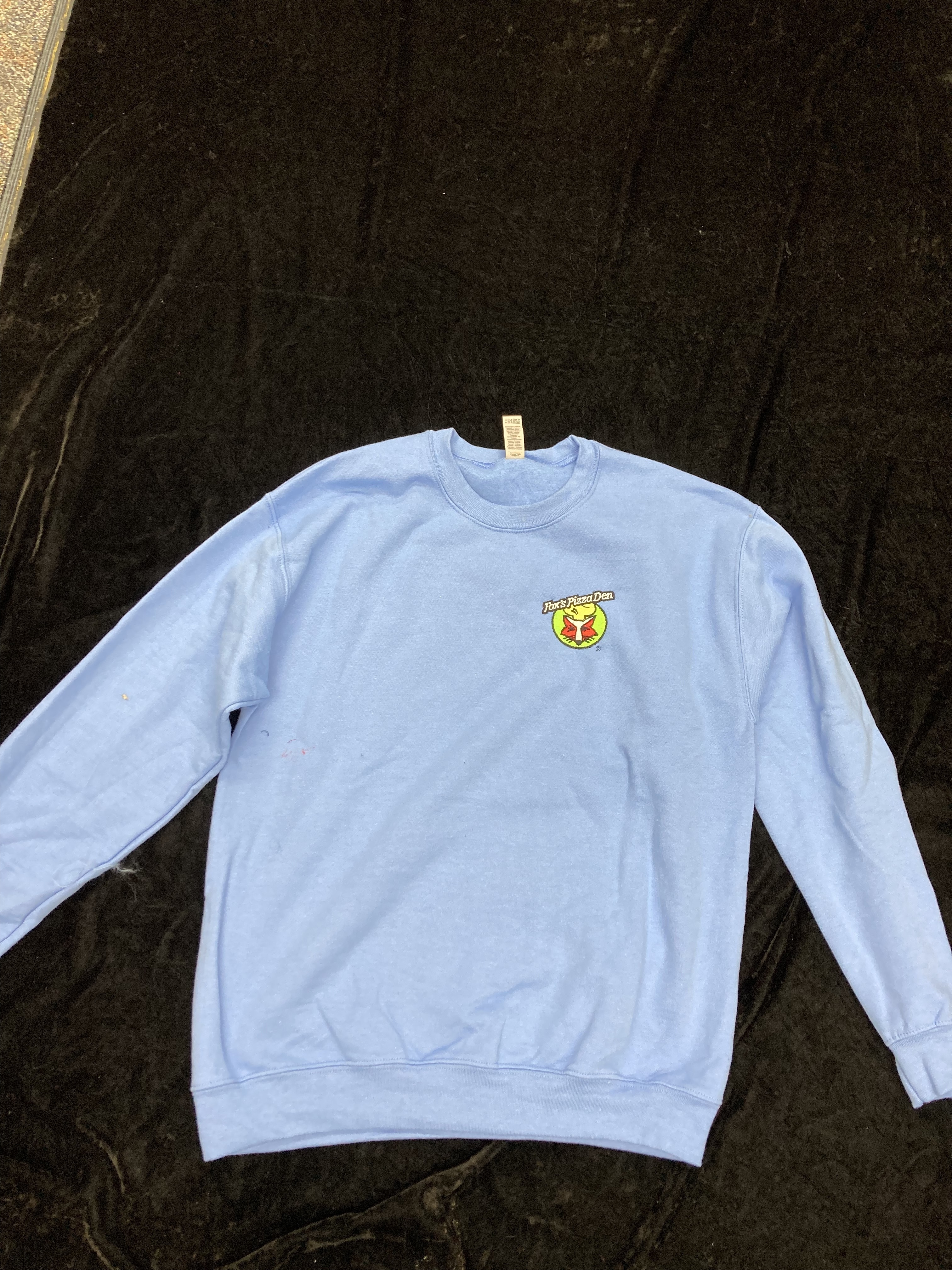 SALE Fox's Logo - Medium Light Blue Crewneck Sweatshirt