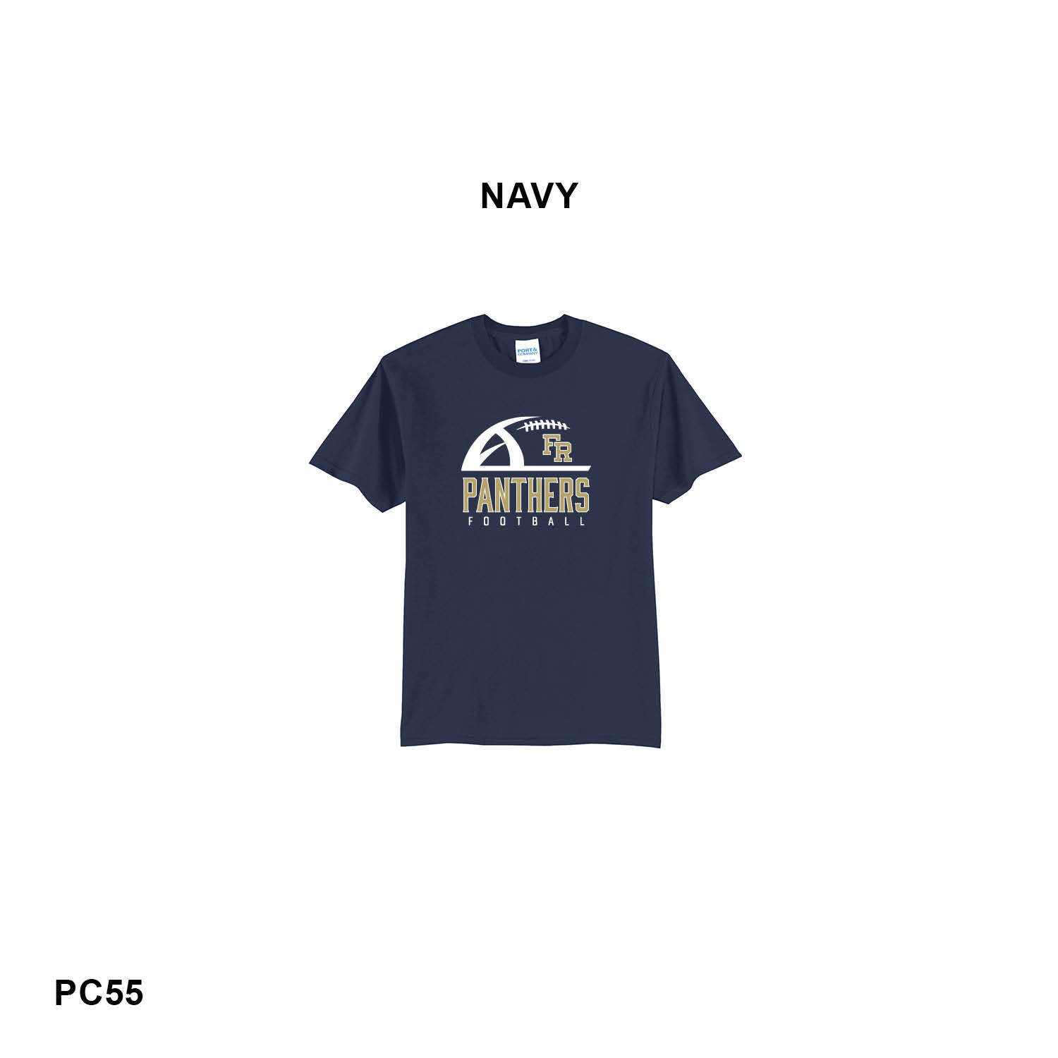 FR PANTHERS FOOTBALL LOGO - Port & Co™ Core Blend Tee