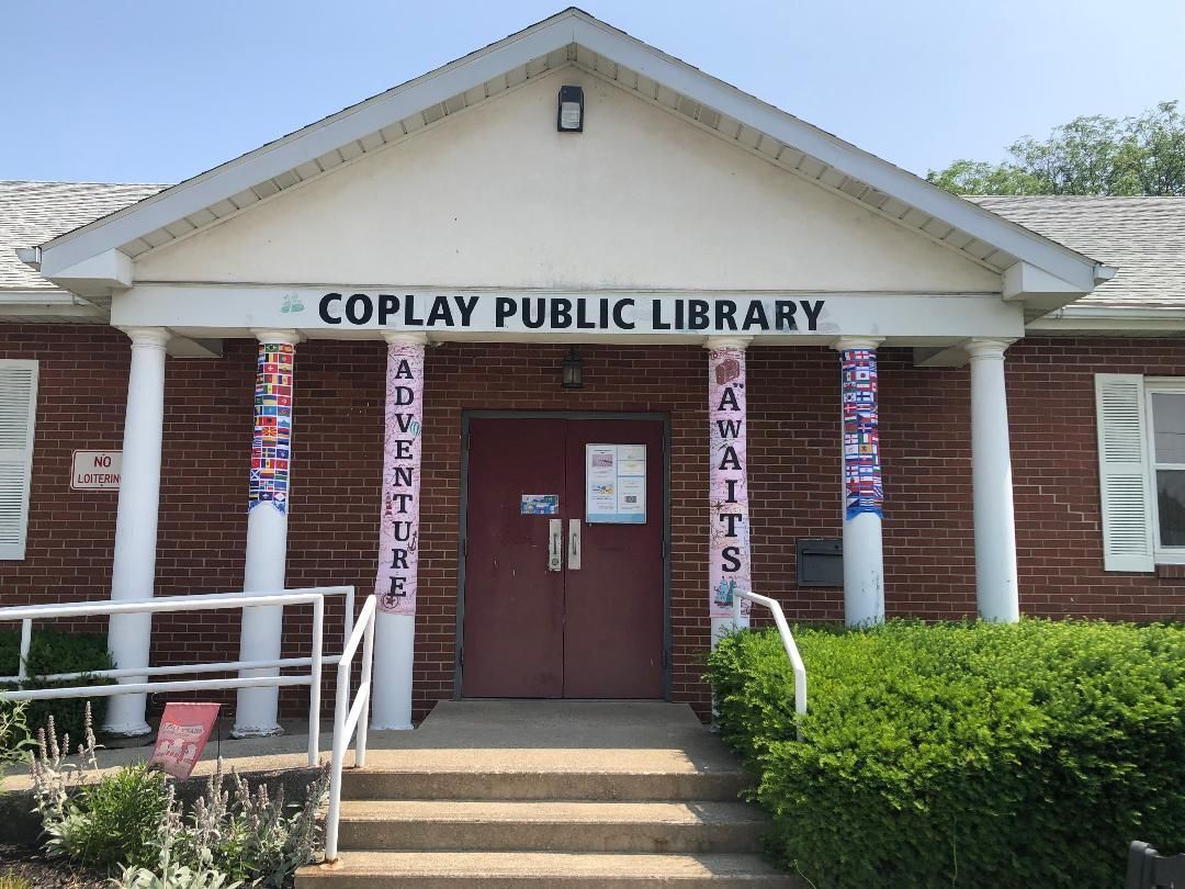 Photograph of the Coplay Public Library building in Summer.