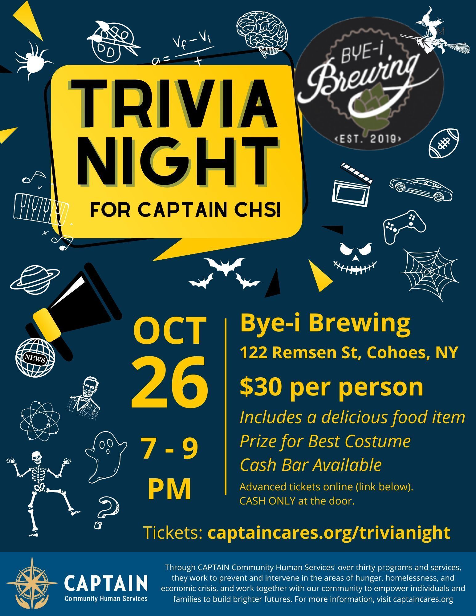Trivia Night for CAPTAIN CHS!