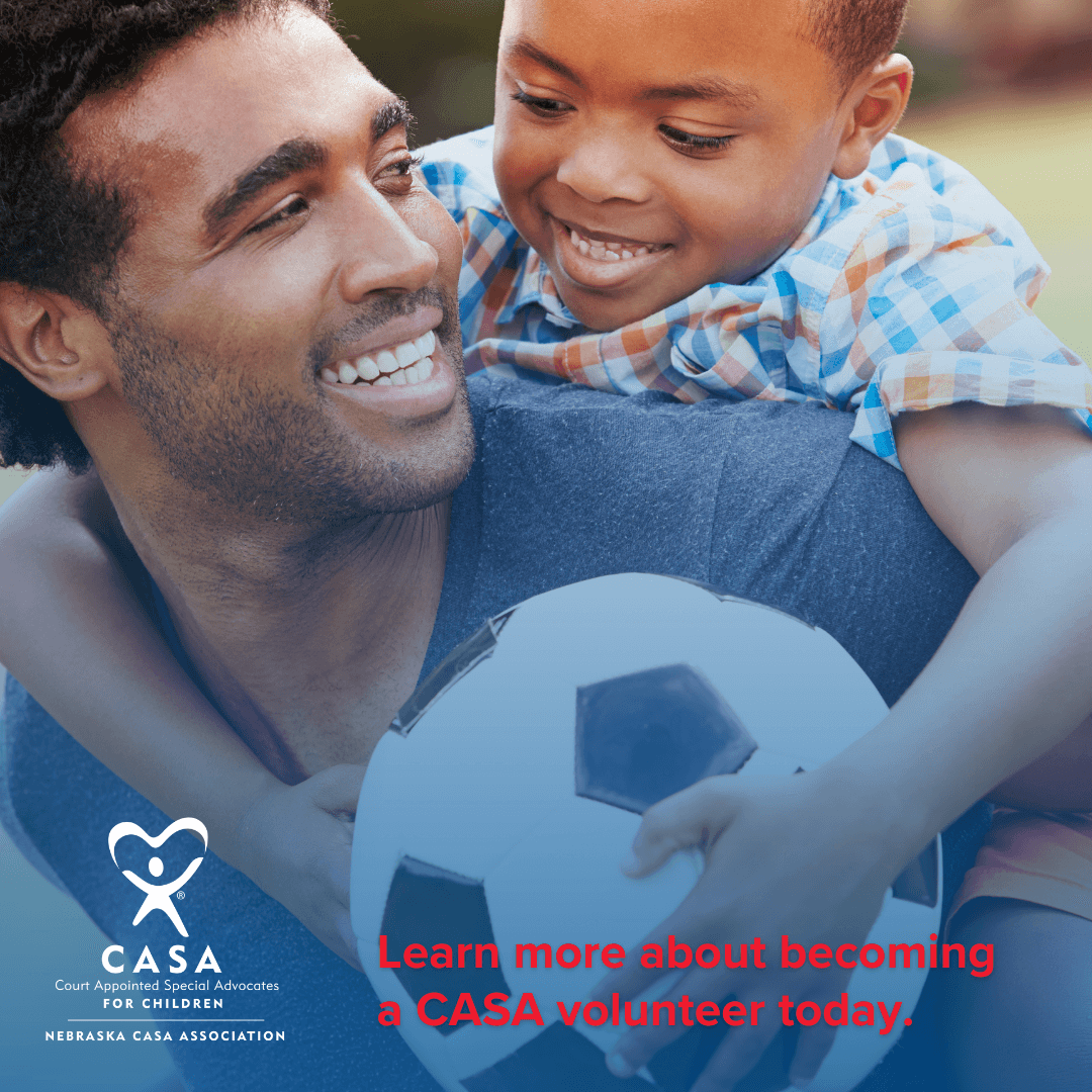 CASA volunteer and foster child