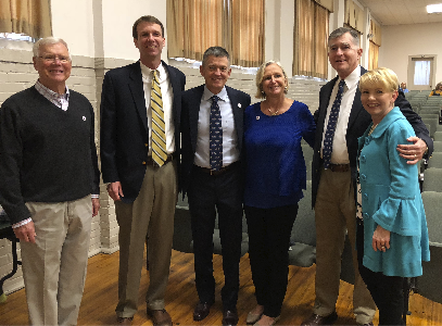 Harrells Christian Academy (HCA) has named Patriot Foundation as a beneficiary for their fundraising efforts. Eva Thornton, Director of Institutional Advancement presented a check to Chuck Deleot for $800 from a portion of the proceeds of their annual 5K