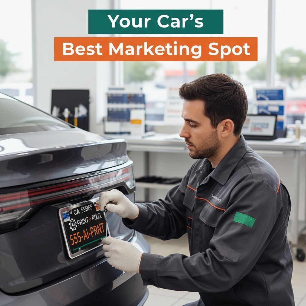 Custom License Plate Frames: The Budget-Friendly Fleet Marketing Asset