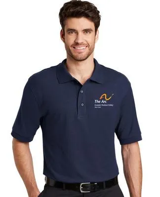 Ladies Navy Polo Shirt - Medium
