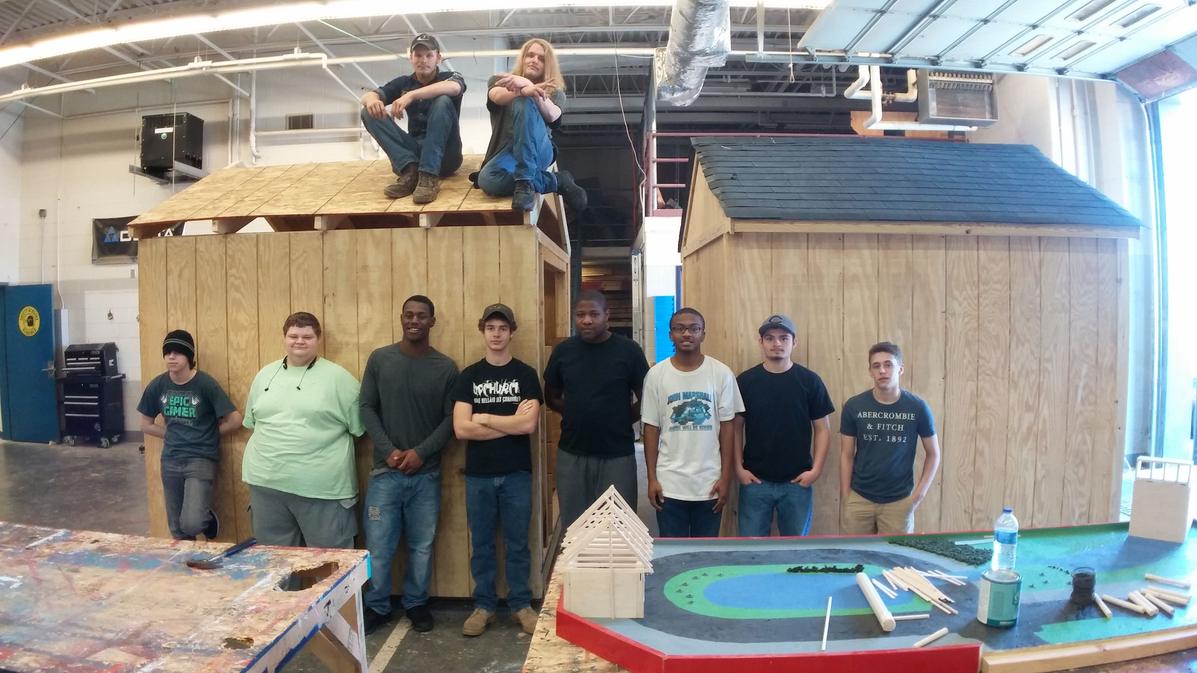 Cumberland students build more sheds