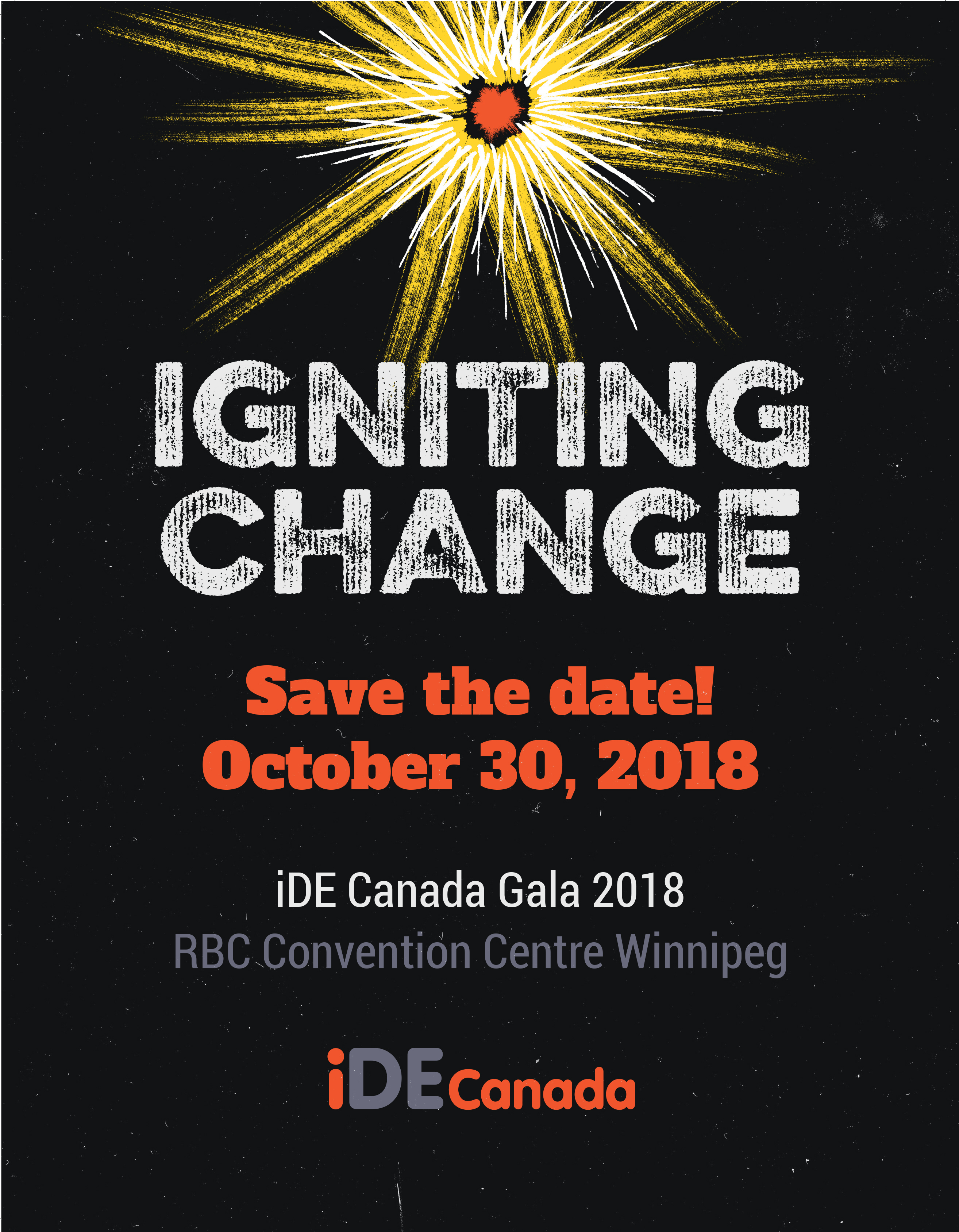 Save the date! iDE Canada Annual Gala | October 30, 2018