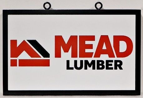 SC38431 - Carved and Sandblasted HDU Sign for "Mead Lumber"