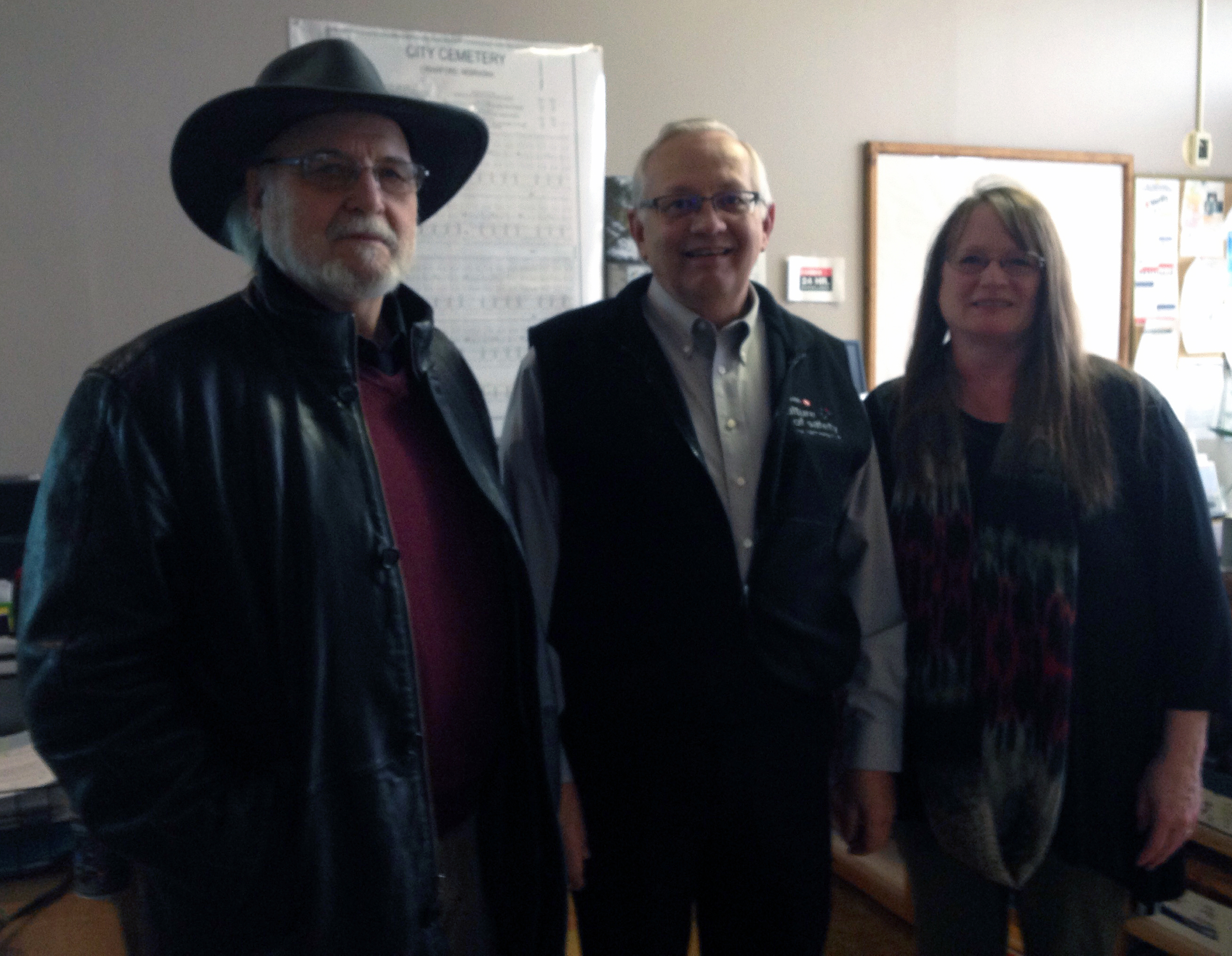 League President Wendall Gaston visits Crawford