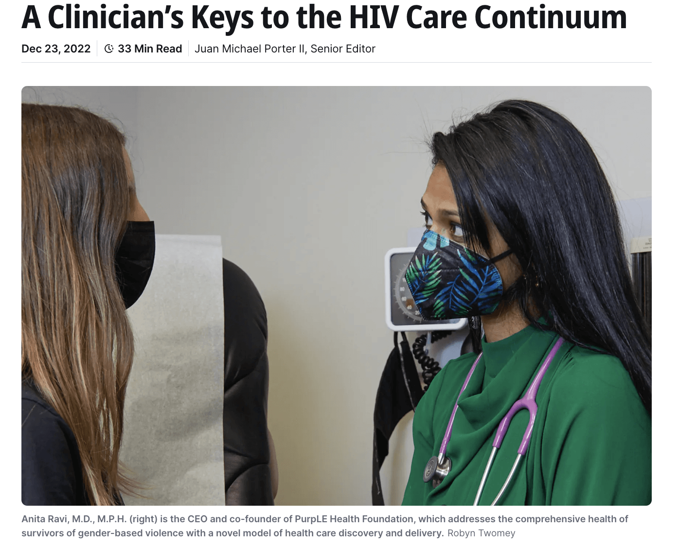 A Clinician’s Keys to the HIV Care Continuum