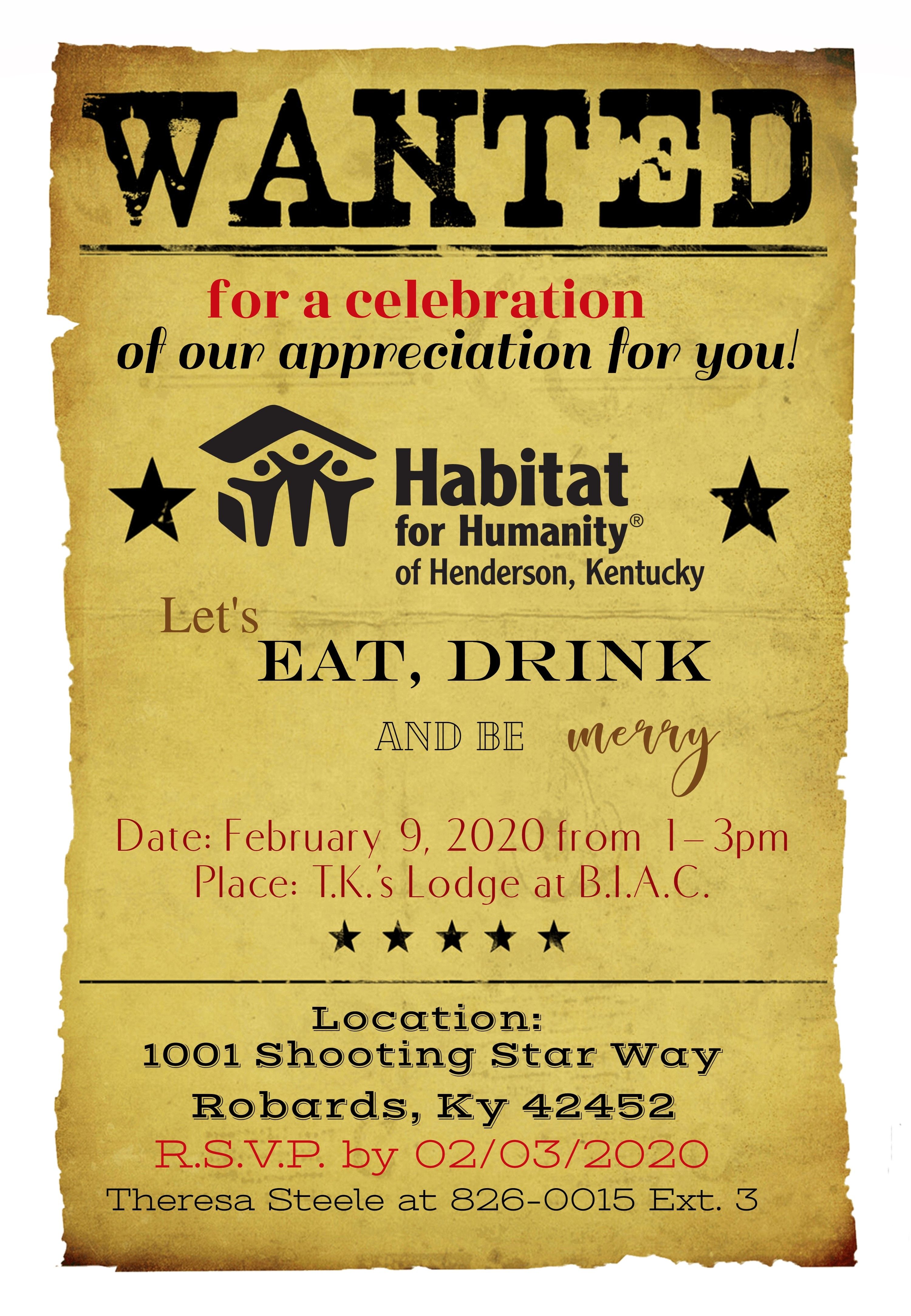 2020 Volunteer Appreciation Dinner