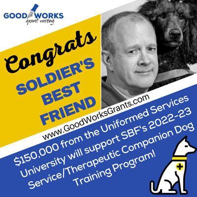 Soldier’s Best Friend awarded $150,000 grant from the Uniformed Services University.