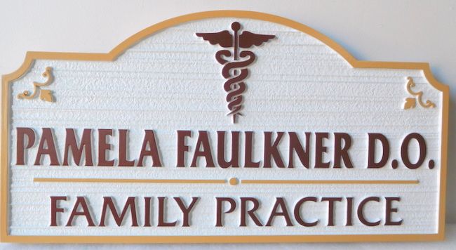 B11037 - Medical Family Practice Sign, with Physician's Name and Degree