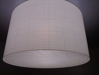 Custom Linen pattern printed on a acrylic for a lamp diffuser