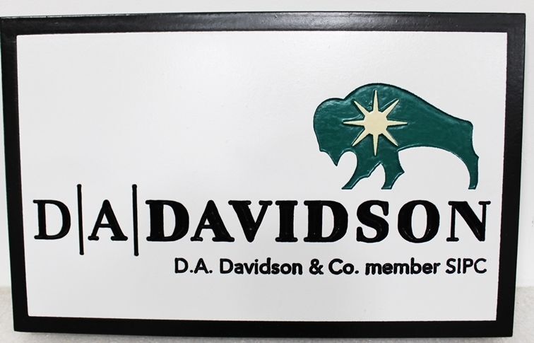 SA28872 - Carved Sign for "DA Davidson"