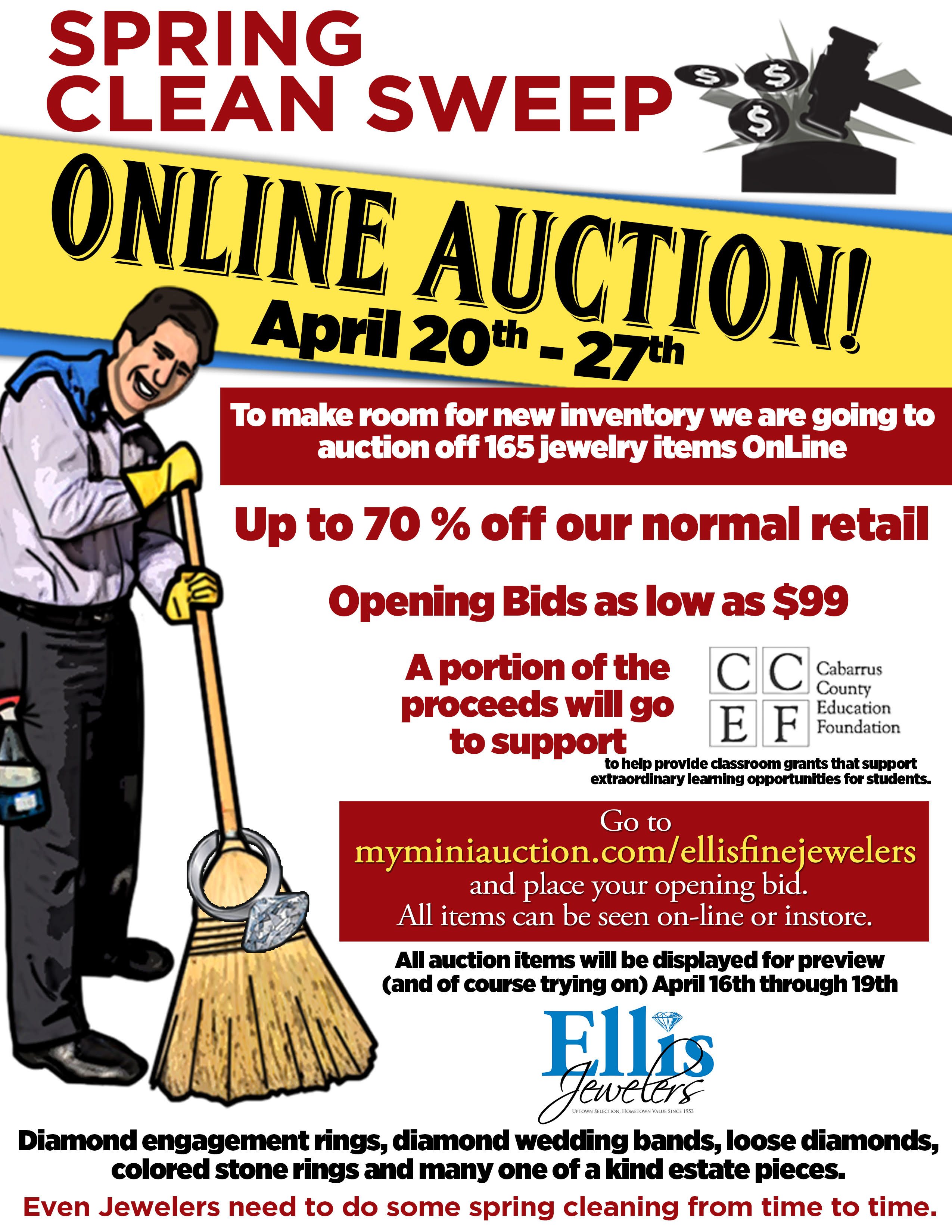 Ellis Jewelers is Cleaning House to Benefit CCEF