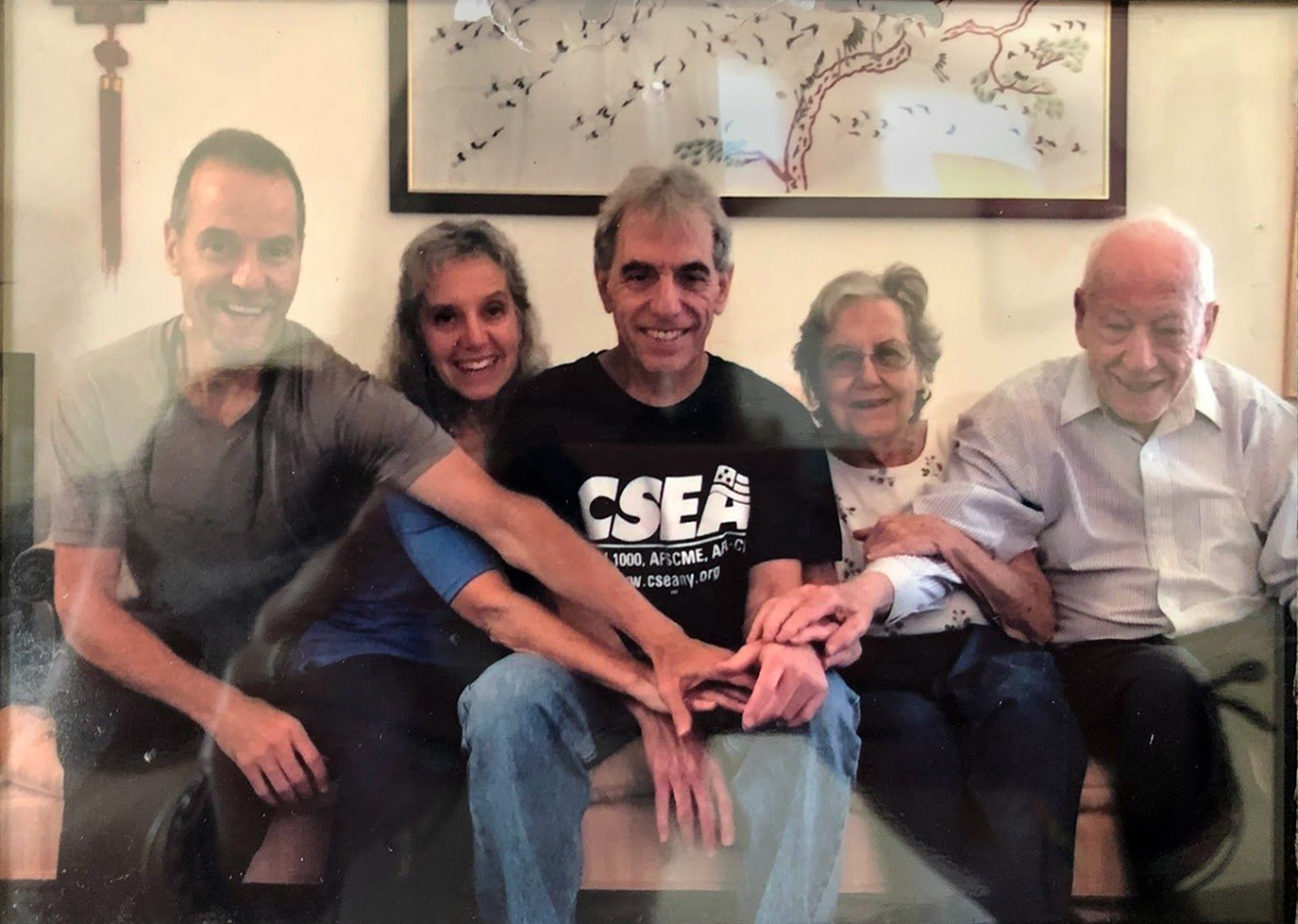 Abe Schwartz with family