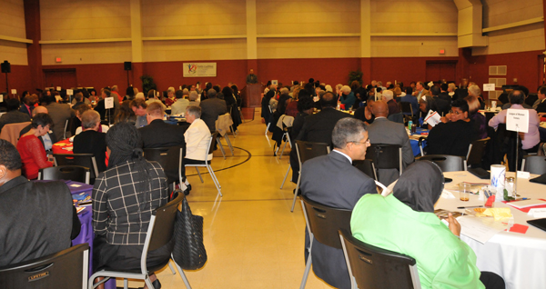 People attending the 2018 Common Good Awards Banquet on October 27, 2018 for Faith Coalition for the Common Good.