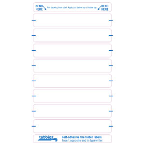 59430 - White Color Bar Name Labels