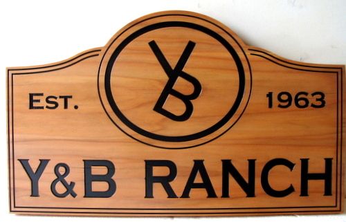 O24922 - Custom Cedar Ranch Sign