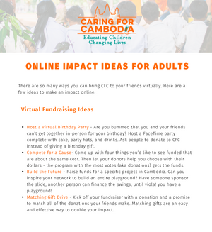 Online Fundraising Ideas for Adults