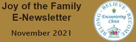 Joy of the Family e-Newsletter - November