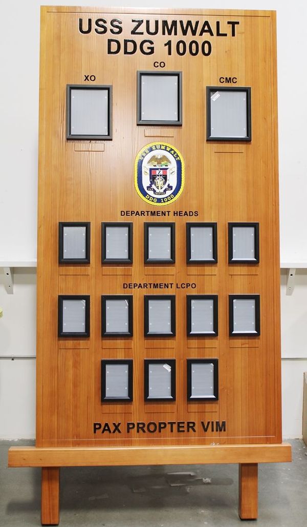 Chain-of-command and military leadership boards and plaques