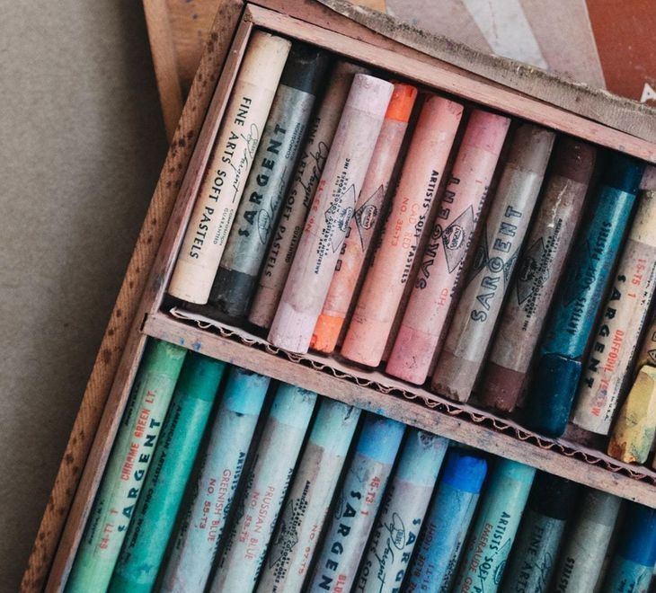 Box of Oil Crayons