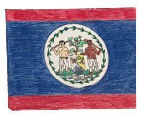 Belizean flag.