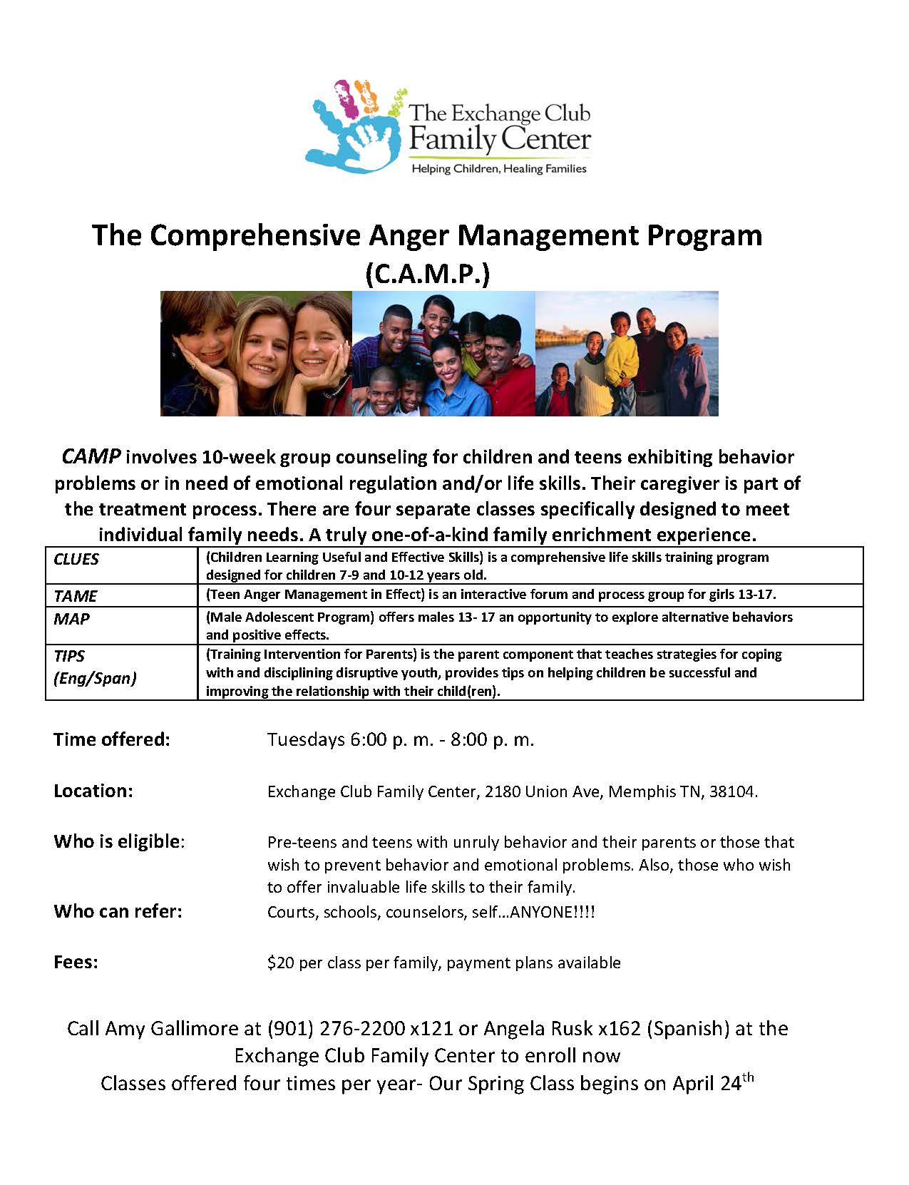 Comprehensive Anger Management (C.A.M.P.)