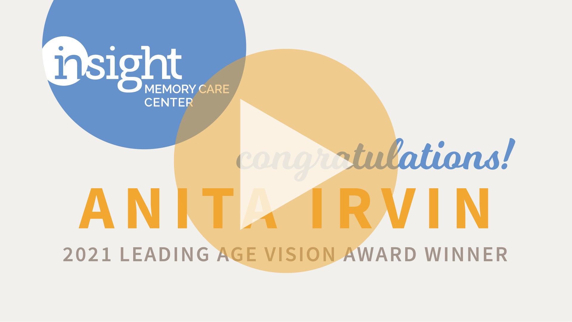 Leading Age Virginia Vision Award Presentation