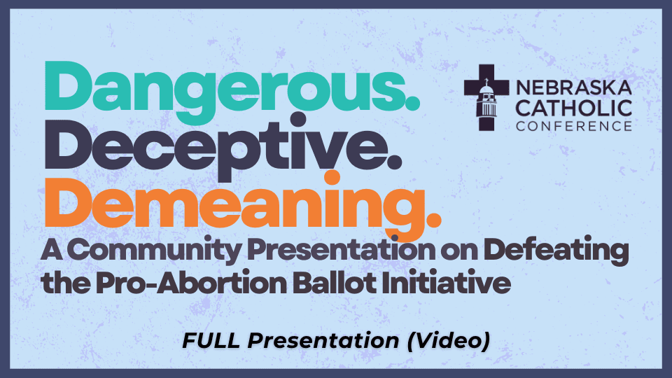 Full Presentation on Defeating the Pro-Abortion Ballot Initiative (Video)