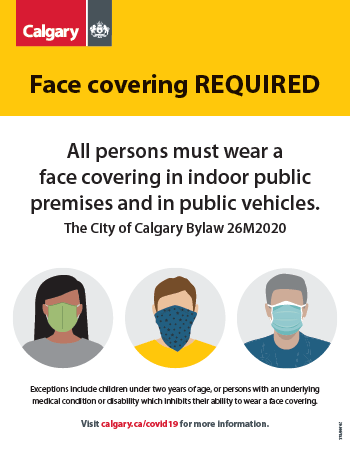OCP COVID-19 Mask Bylaw Decal-City of Calgary