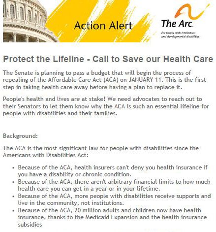 Call to Save Our Healthcare - 1.10.2017