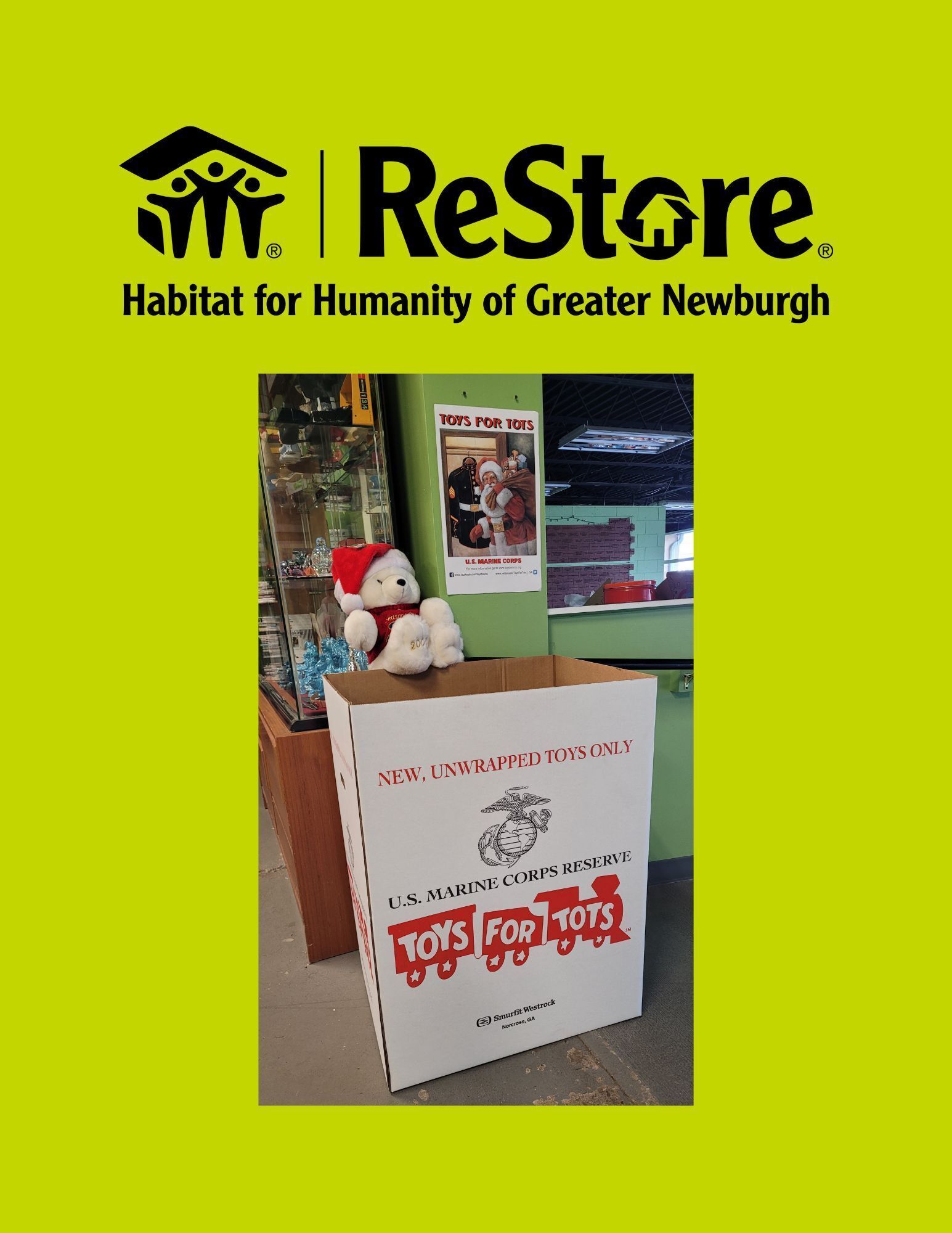 Toys for Tots Drop Off at ReStore!