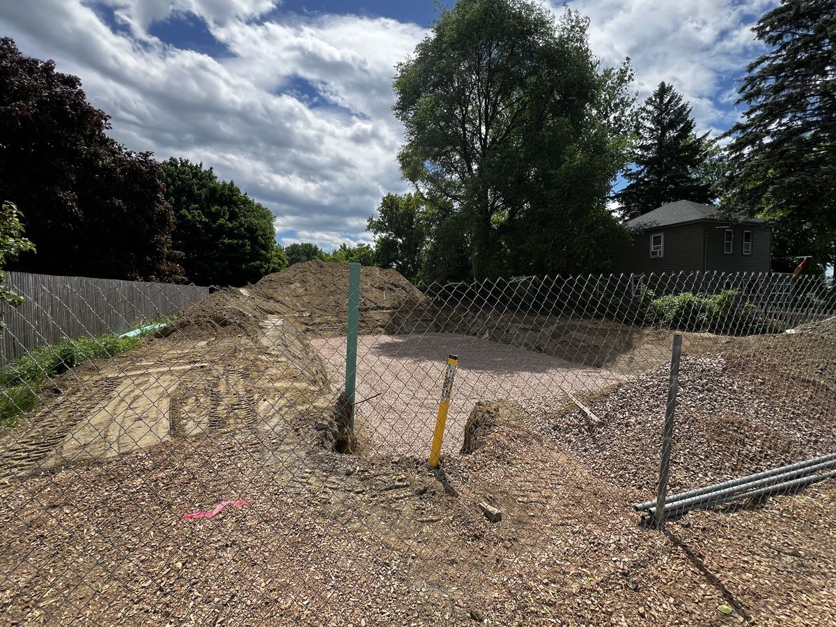 The site is ready to be built on! Excavation has begun.