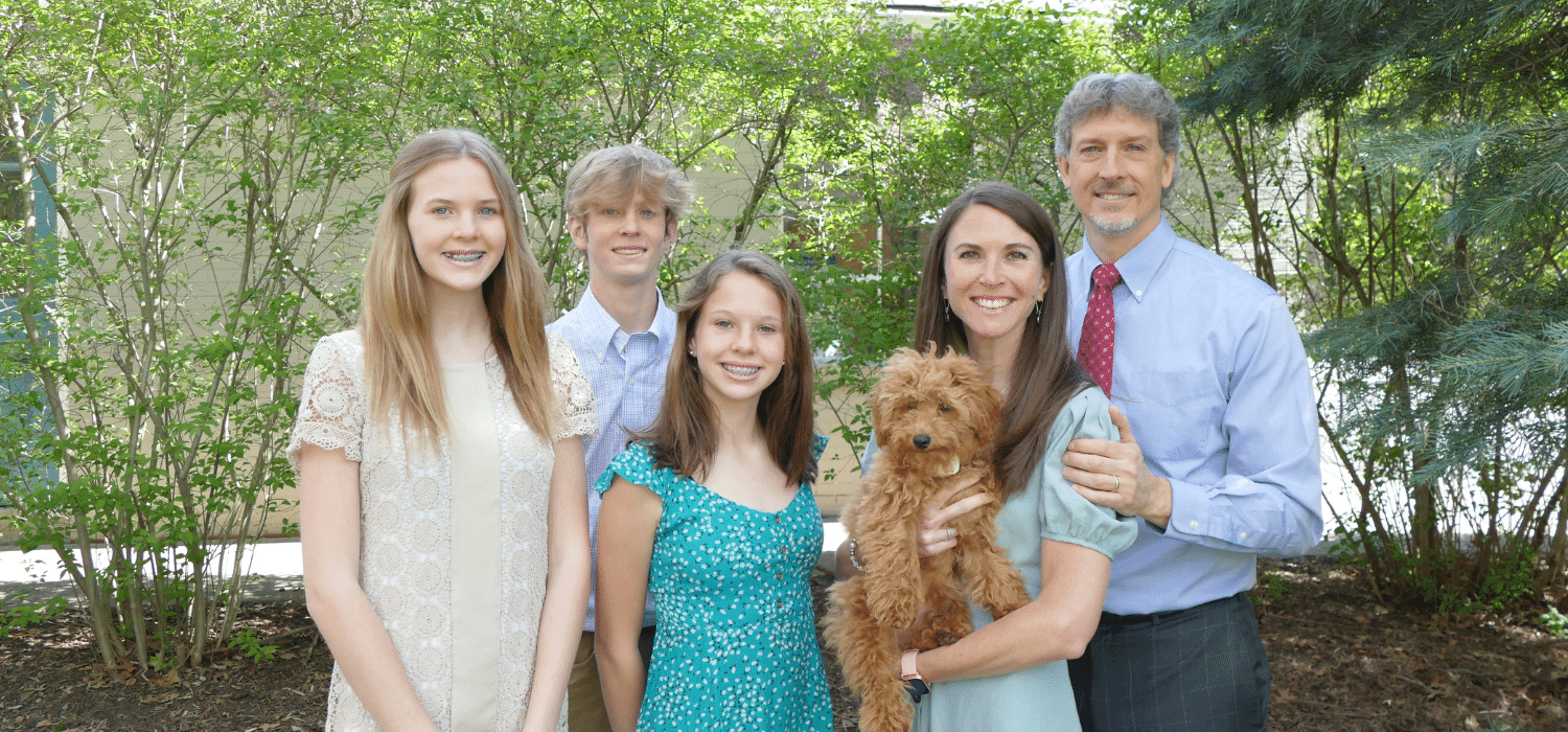 Rev. Kevin Long and his family 